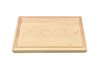 Maple small board with rounded edges and juice groove