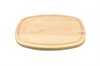 Large oval shape cutting board with juice groove