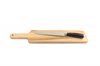 Hardwood Baguette Cutting Board with Bread Knife