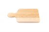 Maple wood cutting/serving board with handle and bullnose edges 