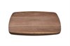Walnut large rectangular curved cutting board with rounded corners