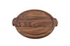 Round Cutting Board with handles & Juice Groove