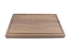 Walnut flat grain butcher board with juice groove 1 1/4" Thick