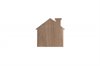 Walnut House Shaped Coaster