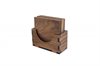 Walnut Traditional Coaster Stand with Coasters
