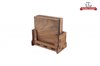 Walnut Upright Coaster Stand with Coasters
