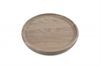 Round Walnut Hardwood Tray