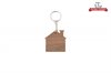 Walnut House Shaped Keychain