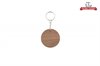 Walnut Round Keychain
