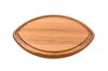 Football shaped cherry cutting board