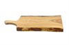 Live edge cherry wood charcuterie board with 4" handle