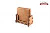 Cherry Upright Coaster Stand with Coasters
