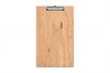 Solid Cherry Menu Board with Nickel Clip