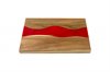 Acacia Wood & Red Epoxy Serving Board