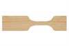 Large alder wood barbecue scraper 