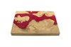 Cafe tree wood & red lava epoxy serving board
