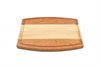 Arched Multi wood species cutting board with maple in the middle