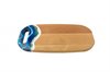 Epoxy serving tray with handles on both ends