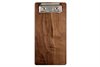 Solid Walnut Check Presenter with Nickel Clip