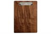Solid Walnut Menu Board with Nickel Clip