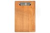 Solid Cherry Menu Board with Nickel Clip