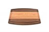Arched Multi wood species cutting board - Walnut wood ends with Cherry wood in the middle