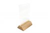 Wood base table tent with 5 x 7 acrylic insert