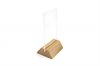 Wood base table tent with 4 x 6 acrylic insert