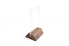 Wood base table tent with 4 x 6 acrylic insert
