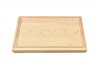 Maple small board with rounded edges and juice groove