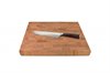 End grain butcher board with side handle indents