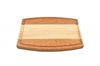 Arched Multi wood species cutting board with maple in the middle