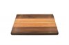 Large multi wood species cutting board with cherry in the middle