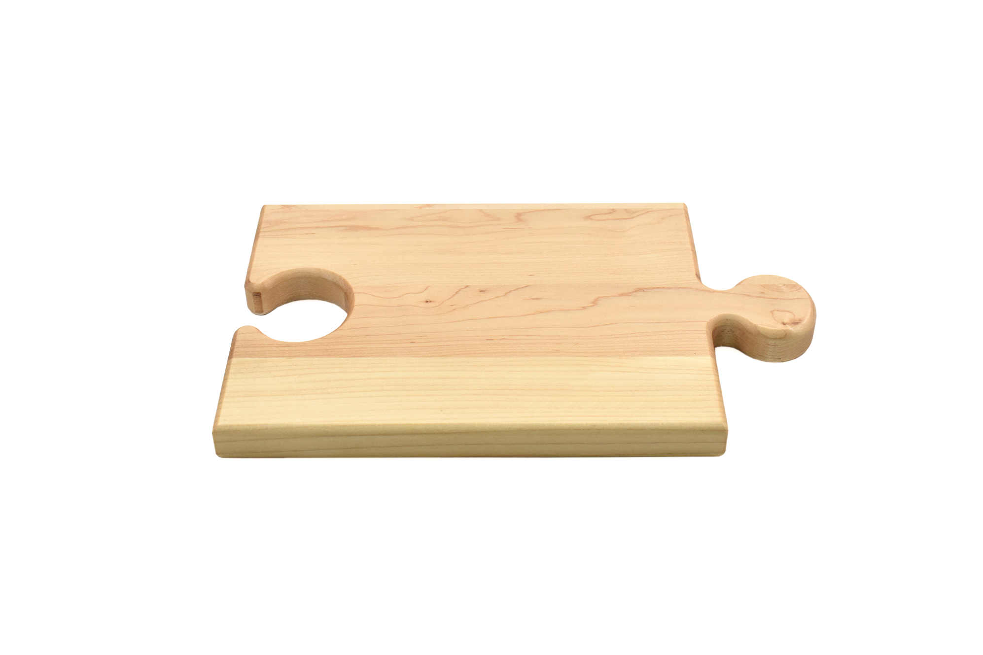 Puzzle piece cutting-serving board