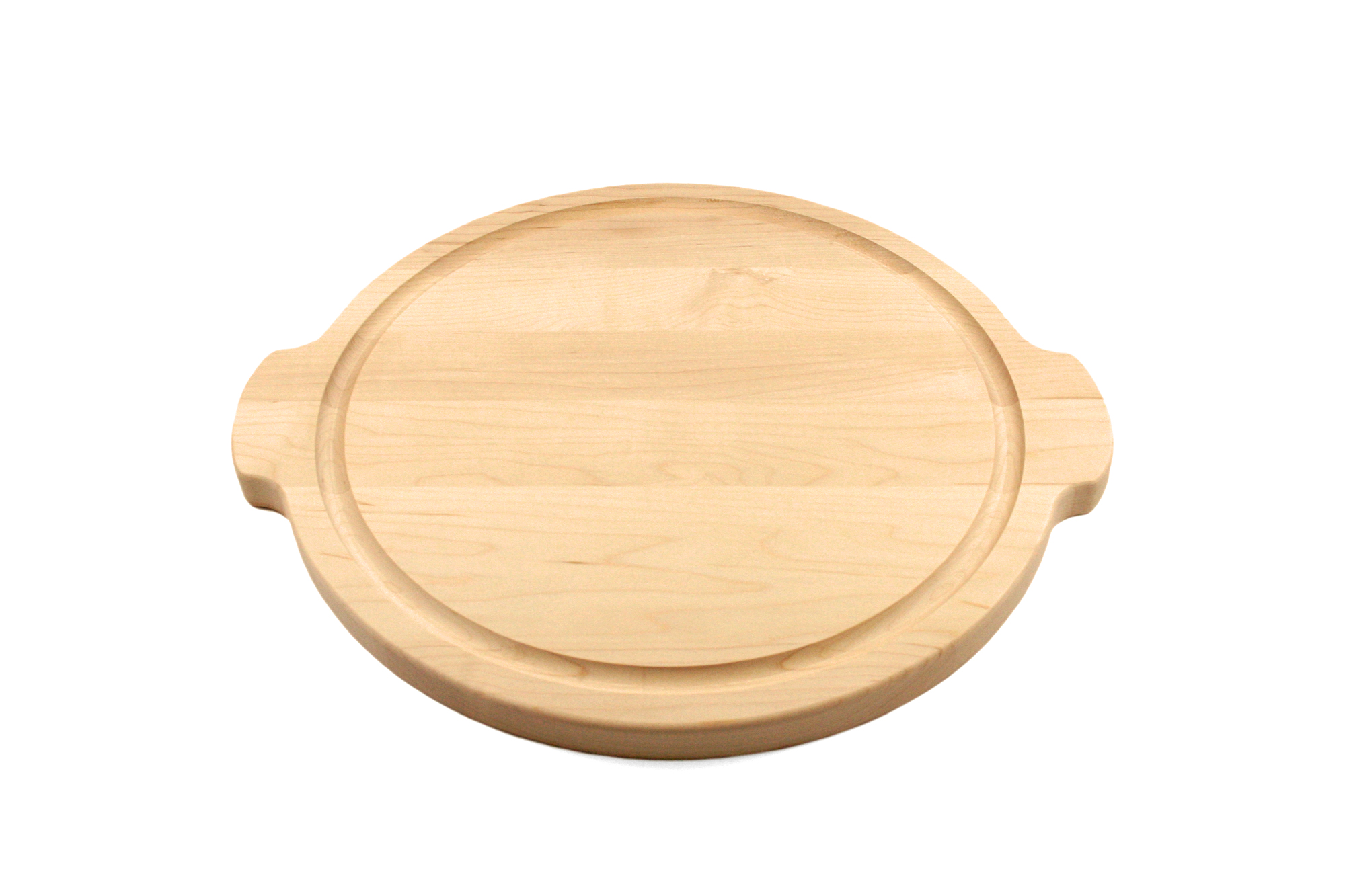 Round Cutting Board with handles & Juice Groove