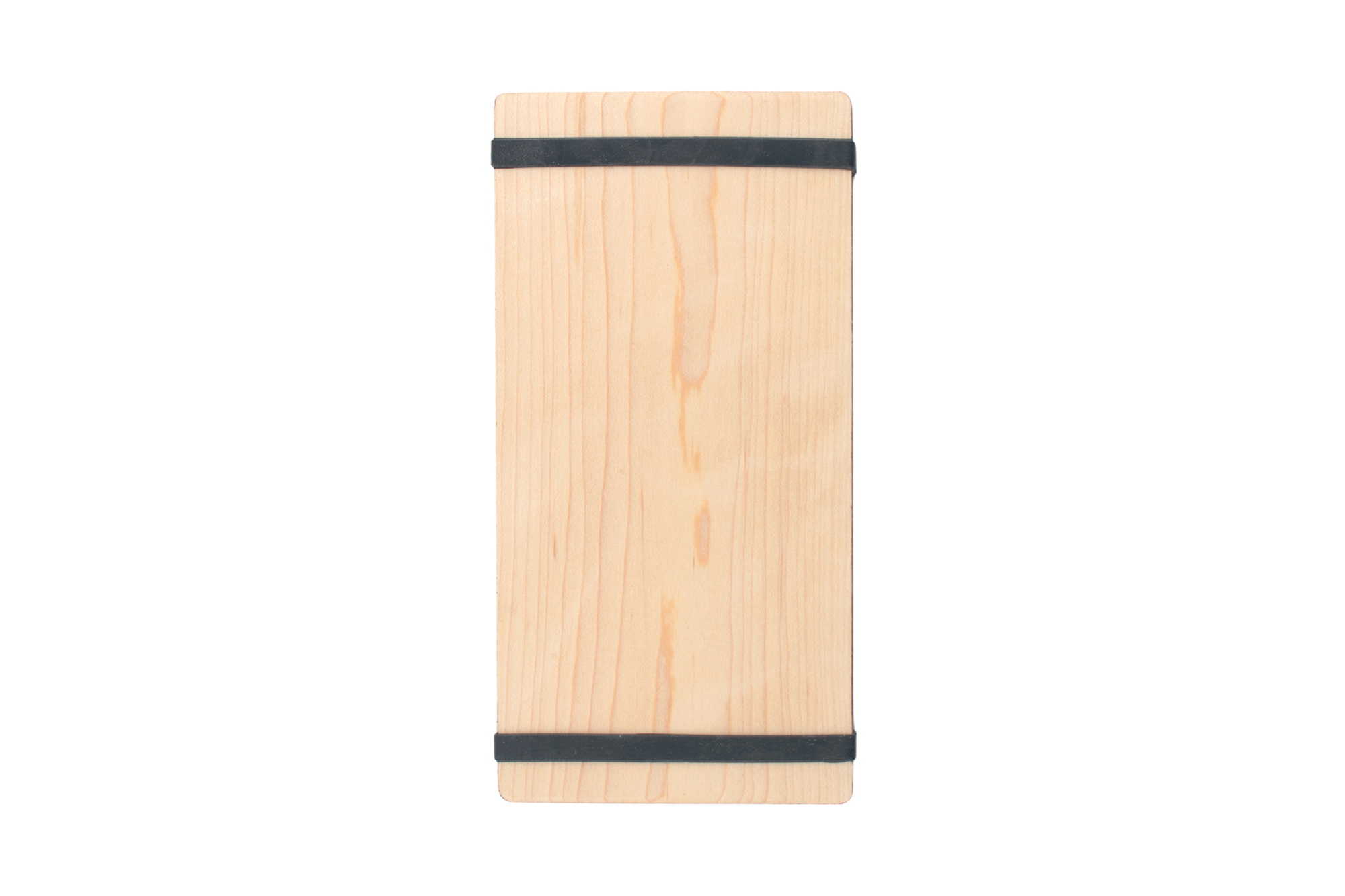 Solid Maple Check Presenter with 1 Latex Free Rubber Band