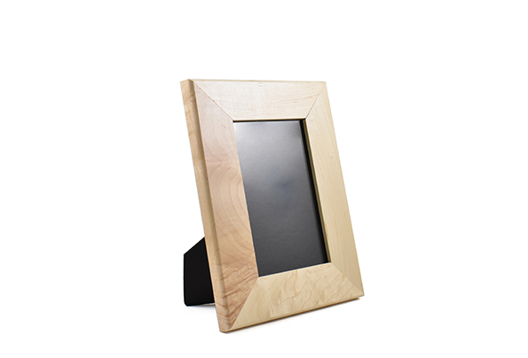 Solid maple wood picture frame for 4