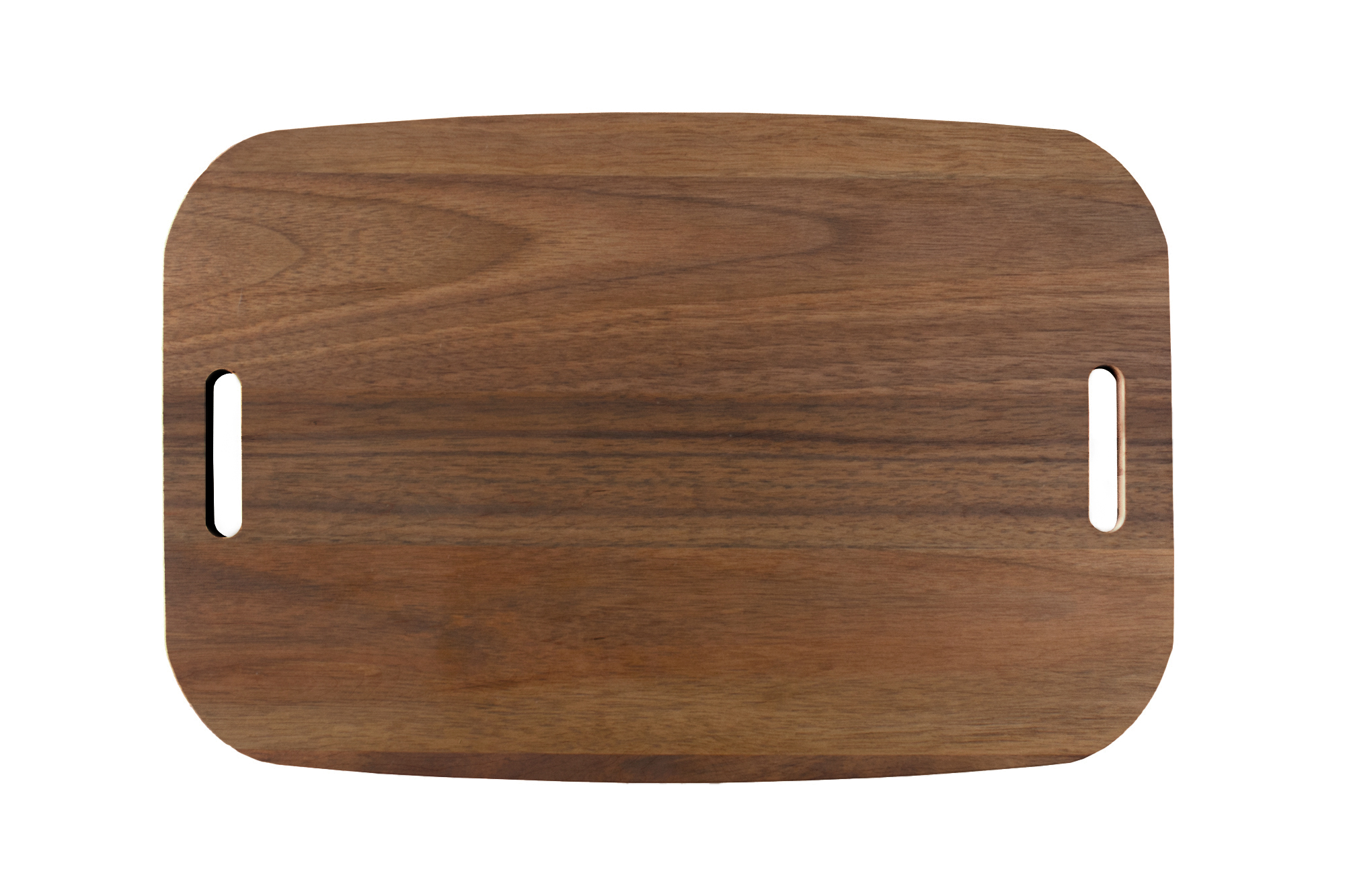 Walnut wood extra large professional catering charcuterie tray with two handles 