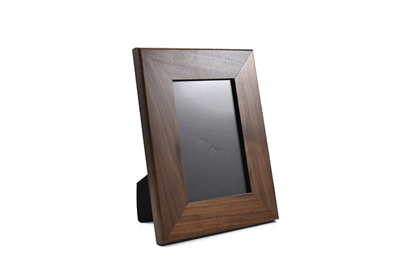 Solid walnut wood picture frame for 4