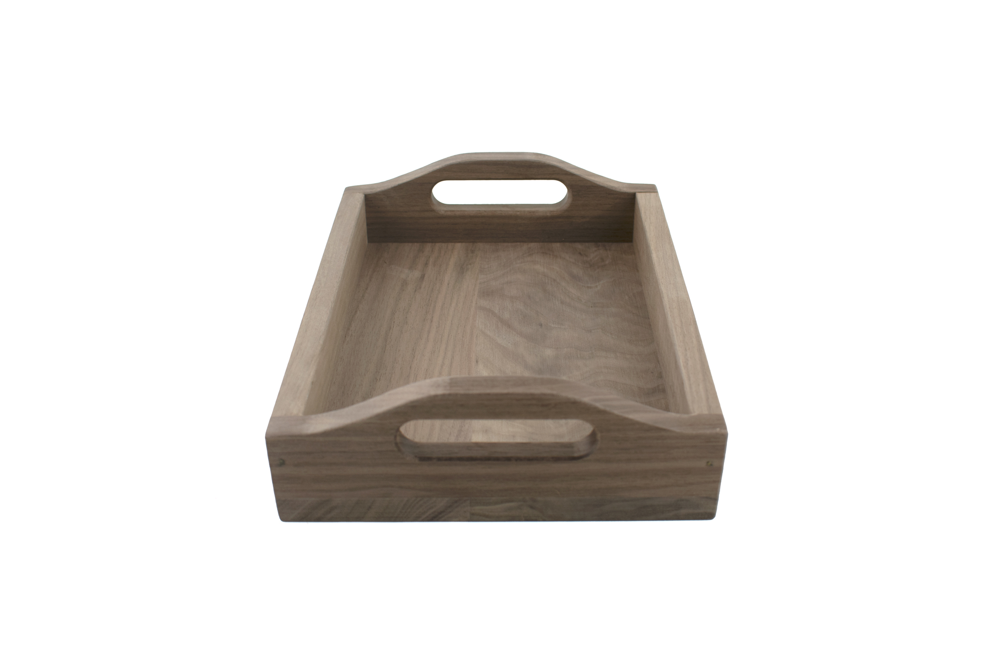 Small Hardwood Tray with Handles