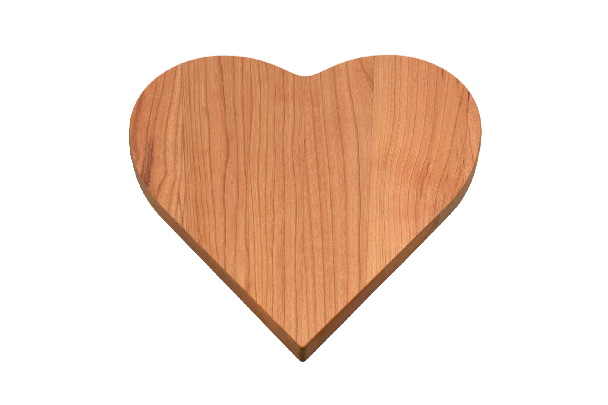 Novelty heart shaped cherry cutting board