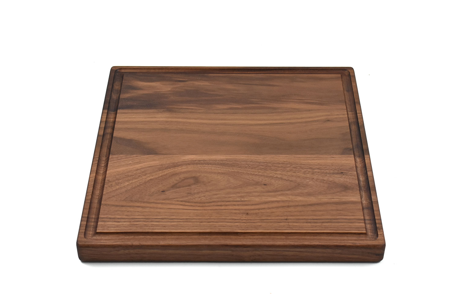 Square Wood Cutting Board with Juice Groove