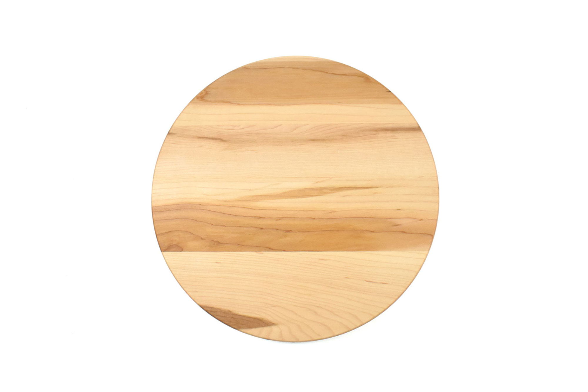 Small Round Wood Cutting Board with Juice Groove