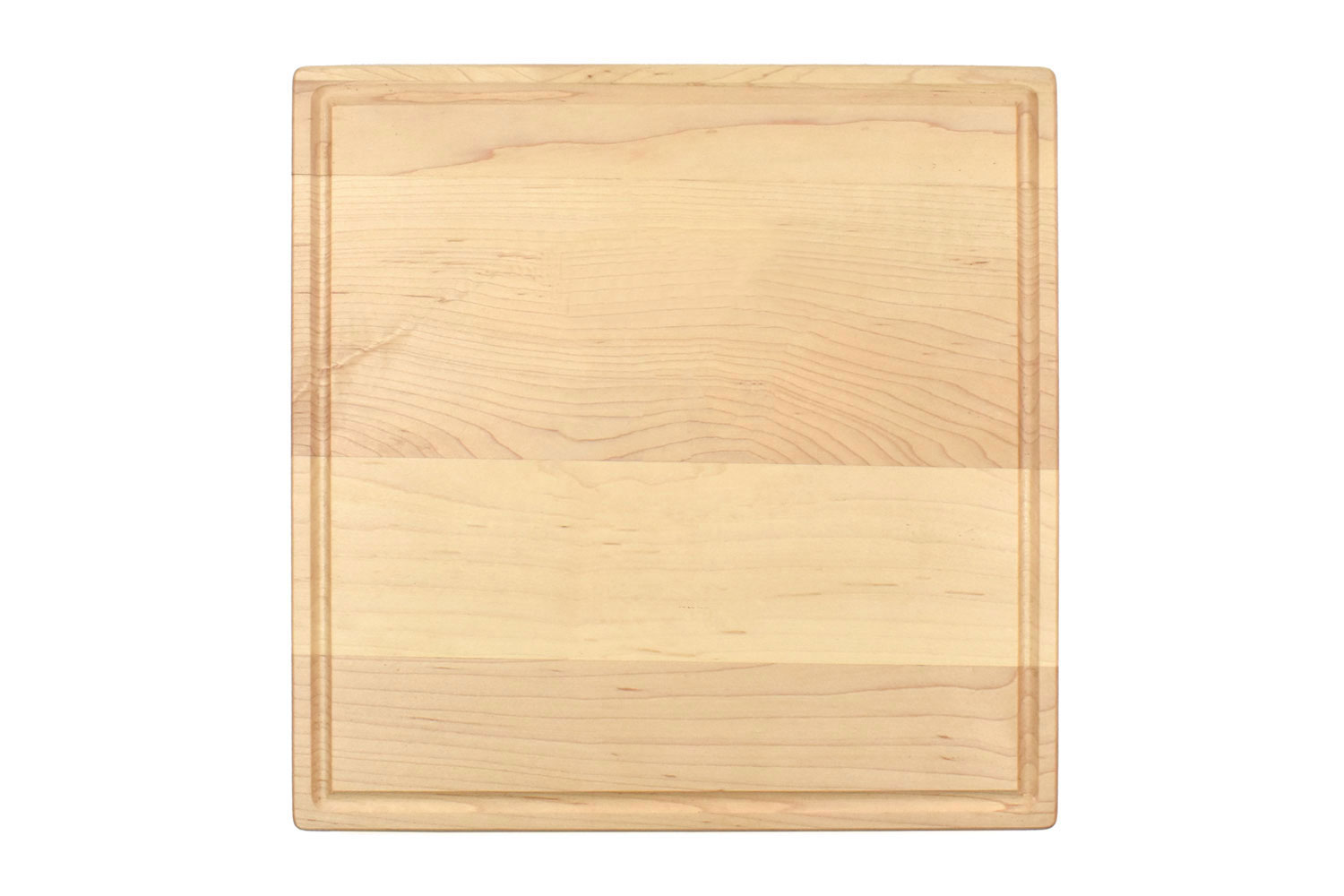 Square Wood Cutting Board with Juice Groove