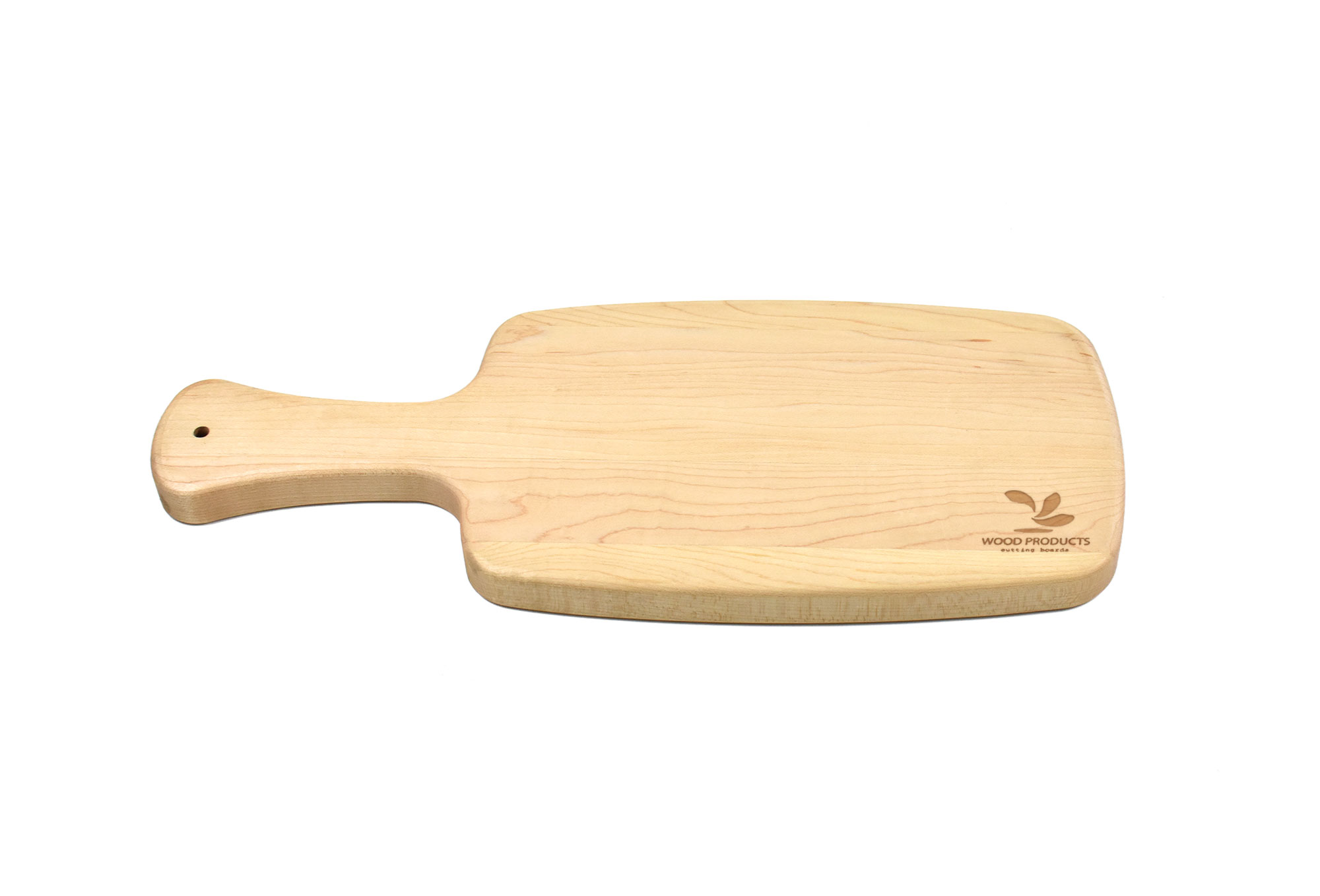 Small wood cutting board with handle