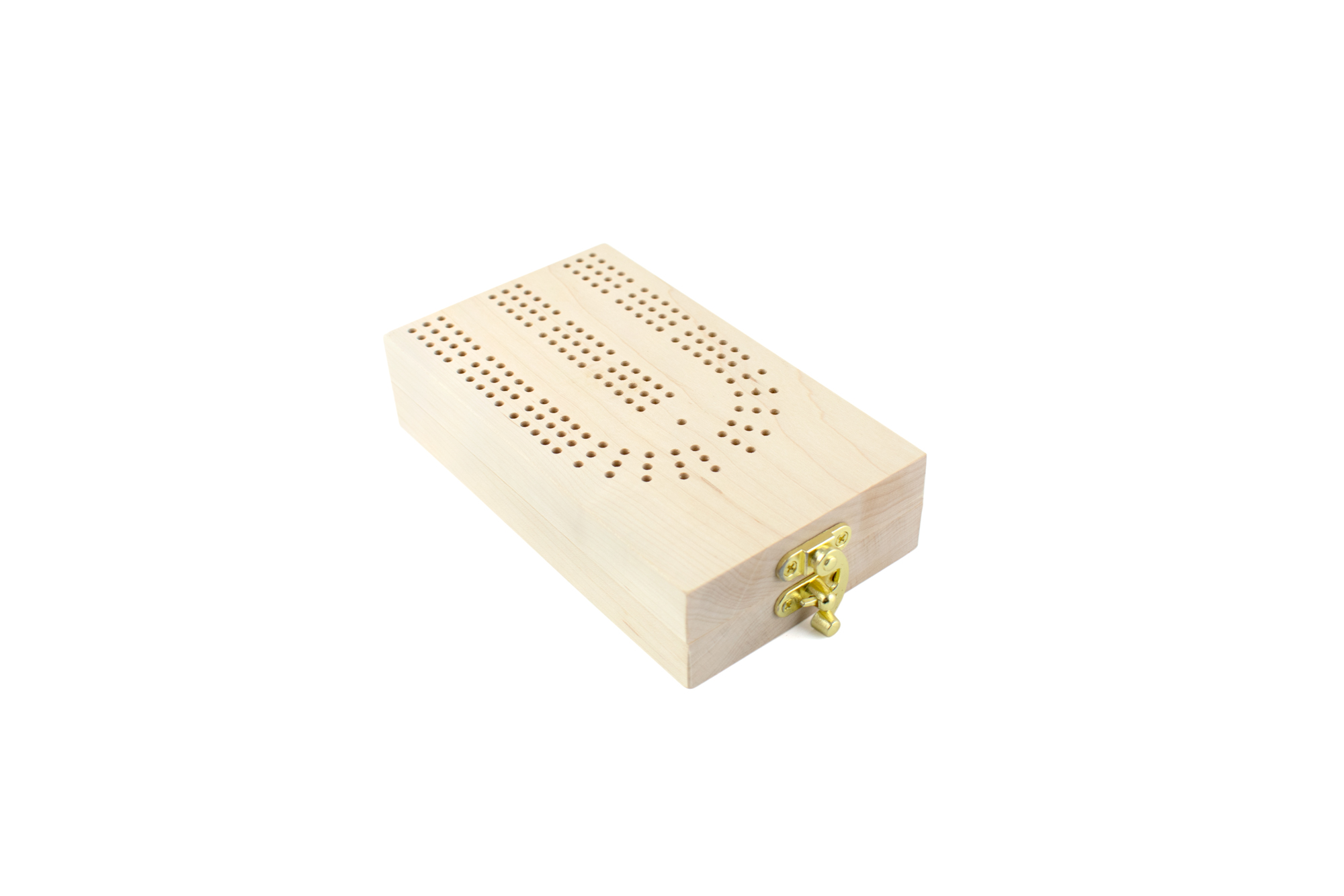 Large Hole Folding 4 Track Engraved Continuous Cribbage Board