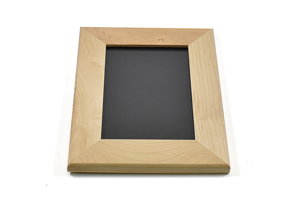 Solid maple wood picture frame for 5" x 7" photo