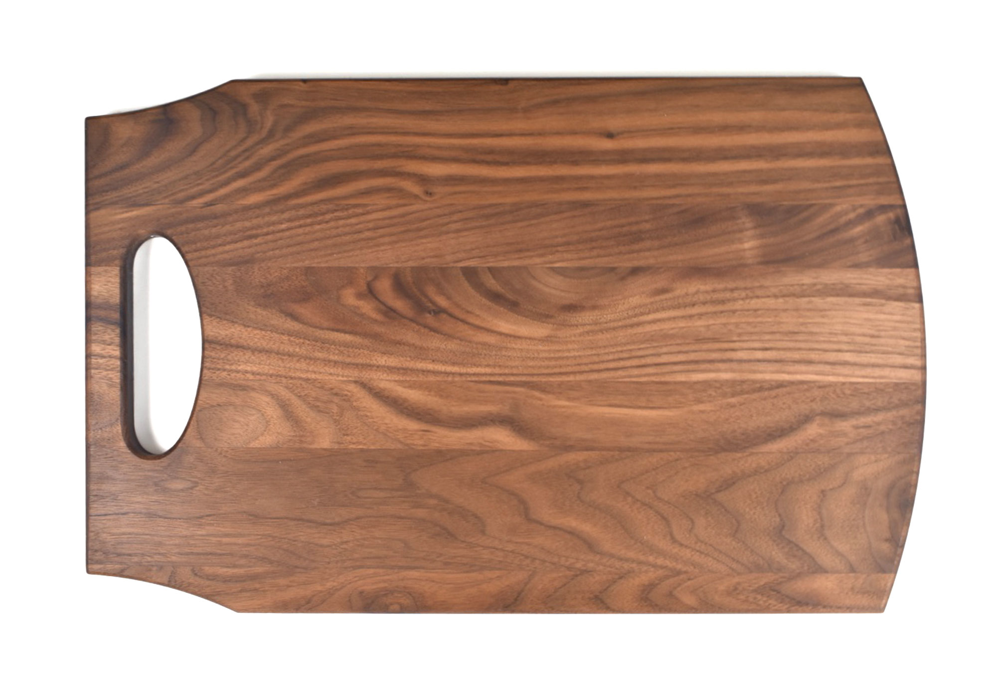 Large wood cutting board back