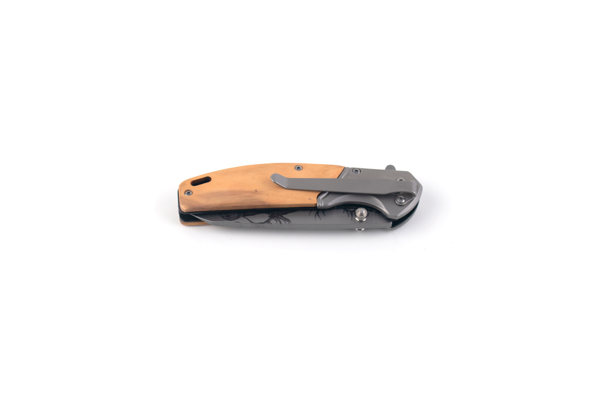 Pocket Knife with Deer Design