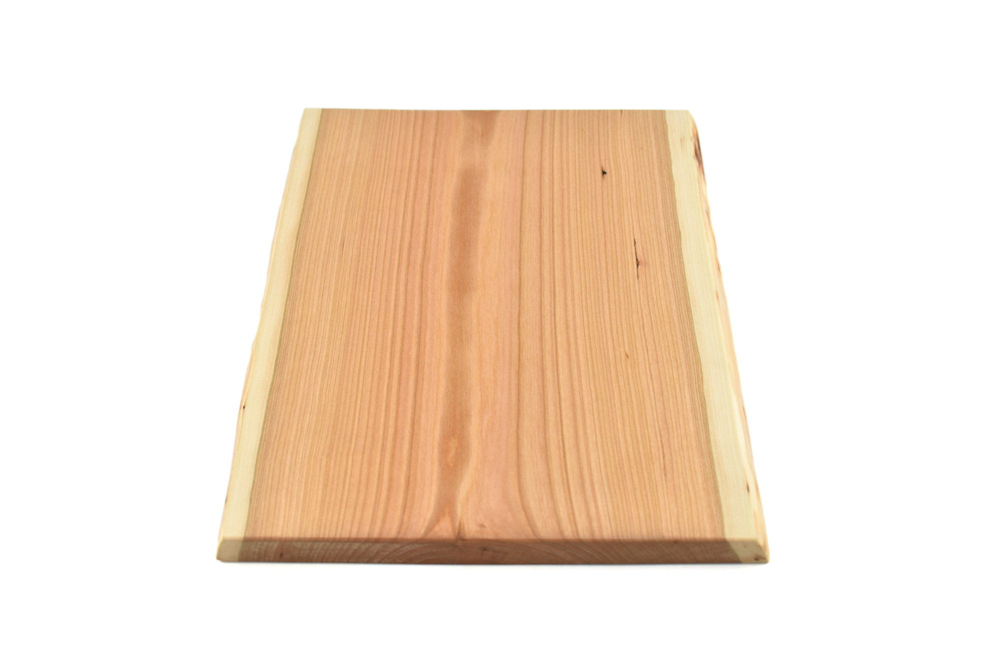 Small live edge rectangular wood serving board